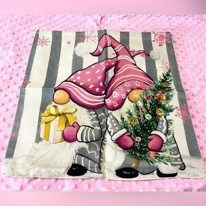 🔆Christmas Gnome Burlap Accent Pillow Cover (in package)